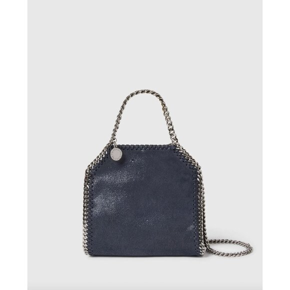 STELLA MCCARTNEY NAVY TINY SHAGGY DEAR FALABELLA - Picture 1 of 7